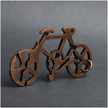 Головоломка из металла "Велосипед" ТРИ СОВЫ