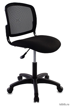 Кресло оператора Бюрократ CH-296NX/15-21 BLACK (спинка сетка, сиденье ткань, цв. черный)