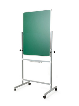 Доска передвижная маркерно-меловая 1000*1200 мм поворотная (магнит) МелМар