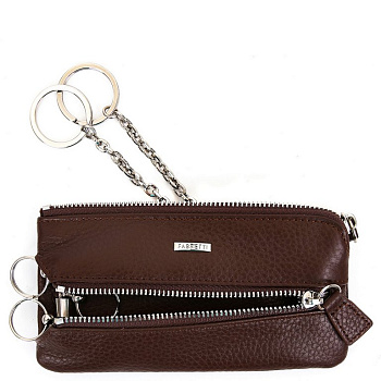 Футляр для ключей FABRETTI нат. кожа, 15*8*2см, коричневый