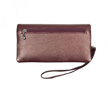 Портмоне D.Morelli женское "Павия-2" большое  нат. кожа, бордо
