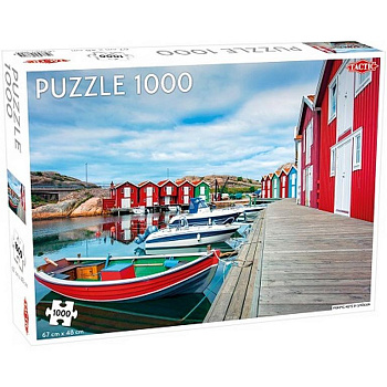 Пазлы 1000 дет. "Рыбацкие домики в Смёгене" Tactic Puzzles
