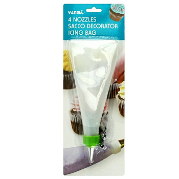 Мешок кондитерский с насадками (4шт)