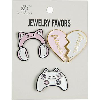 Набор значков "Love Musict" 3шт/уп