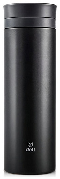 Термос Deli "DK GRAY" 480 мл темно-серый