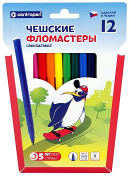 Набор фломастеров 12 цв. Centropen в конверте