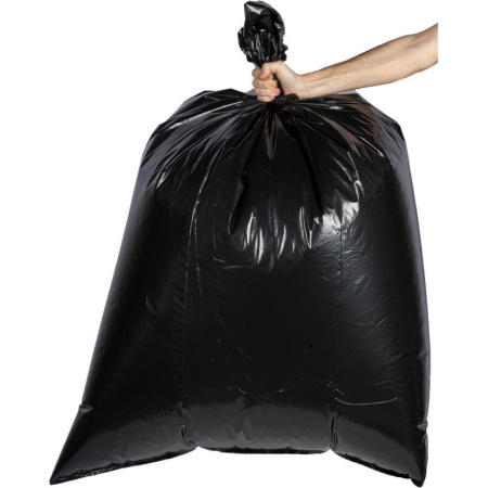 Мешки для мусора 300л. 10 шт/уп (60 мкм) ПВД "Броня" 105*150 см. черные
