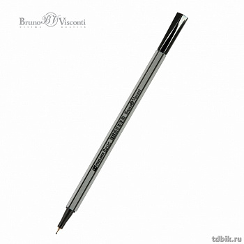 Ручка капиллярная Bruno Visconti "BASIC" черная 0,4мм