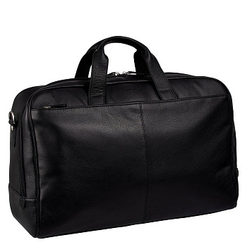 Сумка дорожная Dr.Koffer 50х35х17см нат. кожа, черный