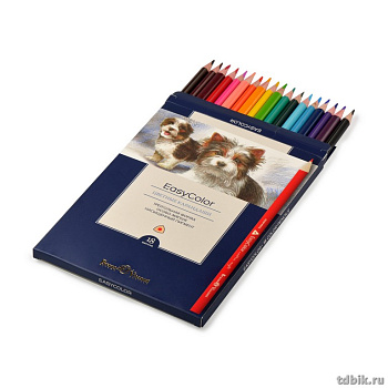 Набор карандашей  18 цв. трехгранные Bruno Visconti "EASYCOLOR"