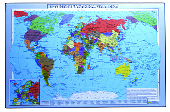 Подкладка на стол 38*59 см "Карта Мира" ДПС