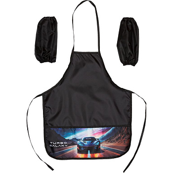 Накидка с нарукавниками д/труда, с 3 карманами черный deVENTE "Turbo Galaxy"