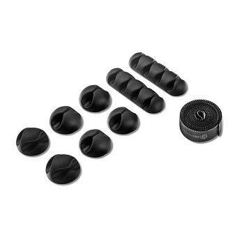 Держатель для проводов Onkron черный 8шт/уп