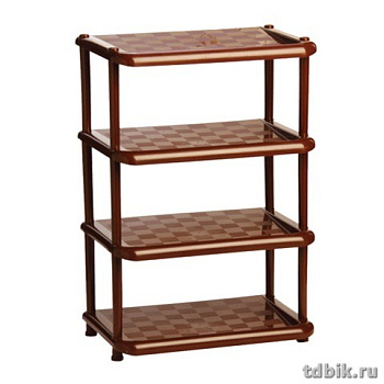 Полка для обуви "Универсал", 800*500*300 мм., пластик, цвет коричневый