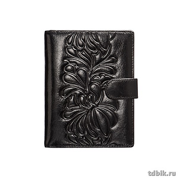 Обложка для паспорта и автодокументов Dr.Koffer нат. кожа, черный