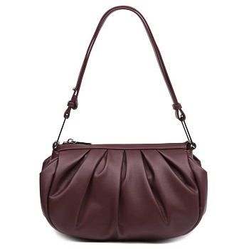 Сумка женская FABRETTI 27х14х7 см, нат. кожа, бордовый