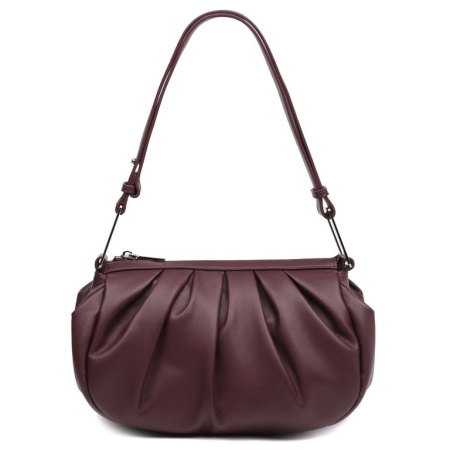Сумка женская FABRETTI 27х14х7 см, нат. кожа, бордовый