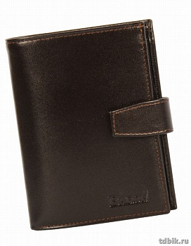 Портмоне нат. кожа "Alliance" цвет т-коричневый