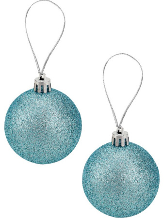 Набор шаров  цвет ассорти 30 мм 28 шт, 45мм 2шт, 60мм 12 шт "Синий шик"