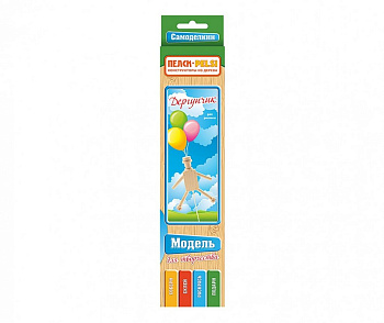 Конструктор деревянный "Дергунчик" (3+) Пелси