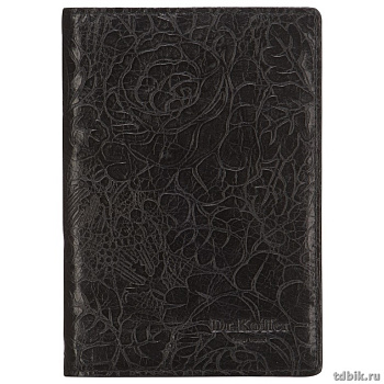 Обложка для паспорта Dr.Koffer нат. кожа, черная