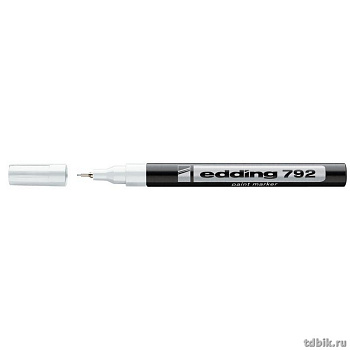 Маркер-краска лаковый  0,8мм Edding 792 белый (пластик.корпус)