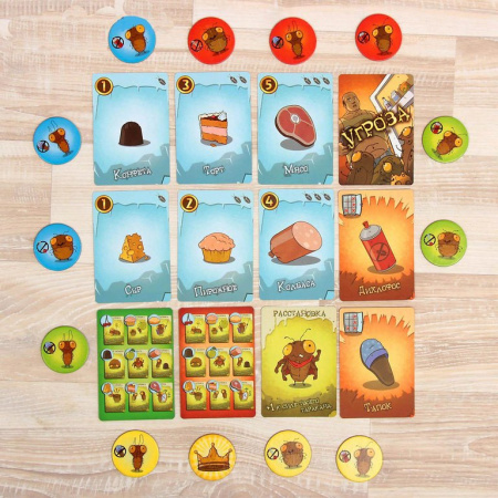 Игра настольная  .7+ с карточками "Тараканы в холодильнике" Нескучные игры