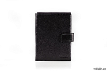 Бумажник путешественника D.Morelli "Black" нат. кожа