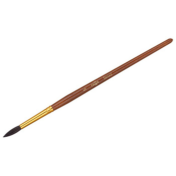 Кисть Белка № 5 круглая живописная (короткая ручка) Гамма