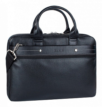 Сумка мужская Baron 39*27*6см натур. кожа, черная