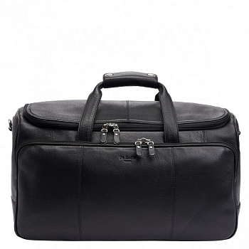Сумка дорожная Dr.Koffer 50х28х22см нат. кожа, черная