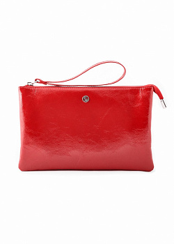 Сумка женская-клатч  D.Morelli , нат. кожа "Модерн" красная