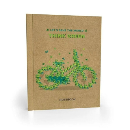 Записная книжка 210*148 мм, 96л., тв. обл., мат. лам.  "Велосипед"