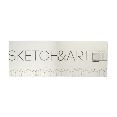 Скетчбук 250*179 мм, 48л. иск. кожа BrunoVisconti "Sketch&Art. Original flex" черный, бум. белая