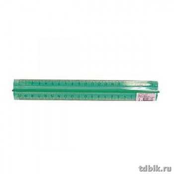 Линейка 25 см. пласт. с держателем Рантис