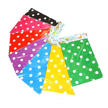 Скатерть 1008*1800  "Горошек", ассорти