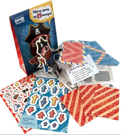 Игра настольная  Квест .4+ "Квестик пиратский Джек" БАНДА умников