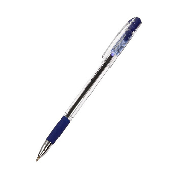 Ручка шариковая BV BasicWrite резин.упор 0,5мм синяя (стерж.138мм, линия 0,3мм)