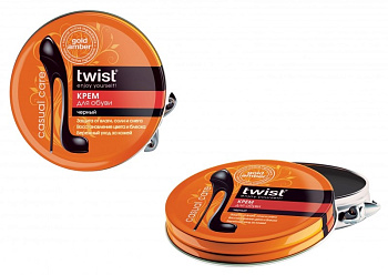 Крем для обуви (ВОСК)  ШТРИХ, черный, 80 мл.