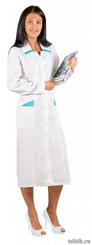 Спецодежда Халат женский "Юнона" р-р 60-62/158-164