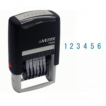 Нумератор 6-и разр. 4 мм, пластик deVENTE 7846