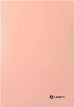 Папка-уголок A4 пластик 0,18 мм жест. цв. Pastel абрикосовая Lamark