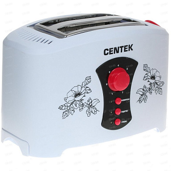 Тостер Centek СТ-1426 белый 800 Вт