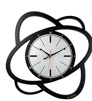 Часы настенные MADO mini MD-902 Хоси (звезда) черные 40*40*5,5см
