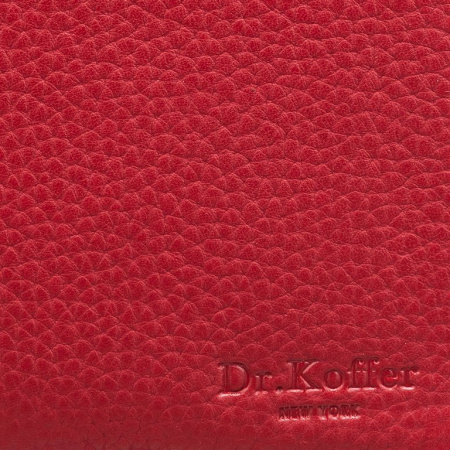 Обложка для паспорта Dr.Koffer нат. кожа, красный