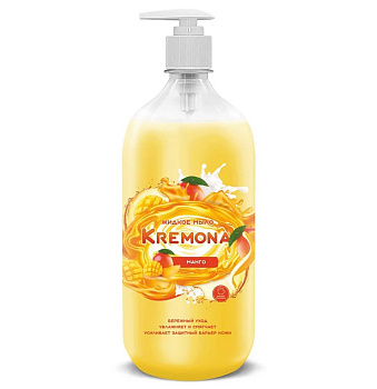 Мыло жидкое Кремона с дозатором "Манго" 1000 мл.