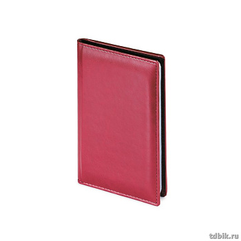 Визитница на 72 визитки Bruno Visconti VELVET кожзам, цвет бордовый