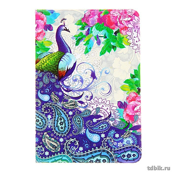 Обложка для паспорта "Павлины" ПВХ  13,2*18,6