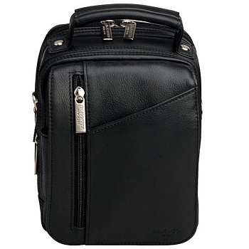 Сумка для документов Dr.Koffer, нат. кожа, черная