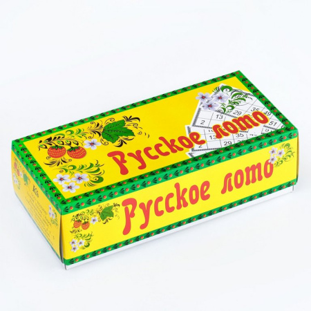Игра настольная Лото "Русское лото. На каждый день" с деревянными бочонками